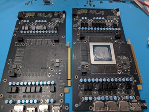 RTX4090ドナー基盤GPU交換
