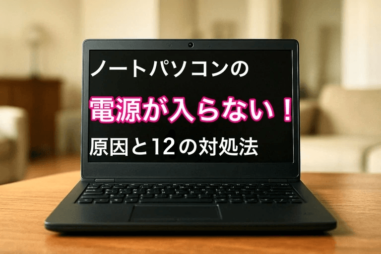 ノートパソコンの電源が入らない！初心者でも即試せる12の対処法と原因