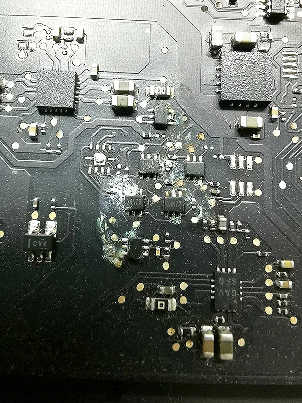 水こぼれのダメージ