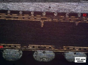 画像2 電子顕微鏡によるNVIDIAのGPU写真