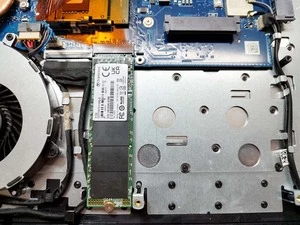 M.2 SSDスロット交換後